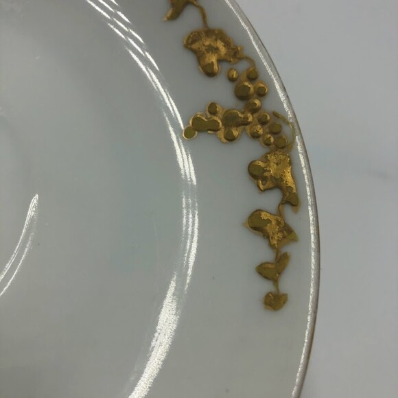 Vintage Rosenthale Tea Cup and Saucer Set Bavaria Two Handles Gold Trim - Picture 12 of 14